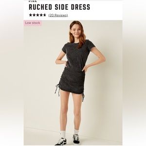 Ruched side dress by Pink